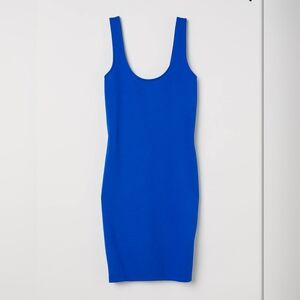 Divided By H&M Vibrant Blue Bodycon Dress Size 2